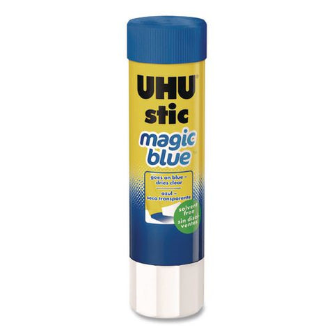 Stic Permanent Glue, Magic Blue, 0.29 Oz, Dries Clear