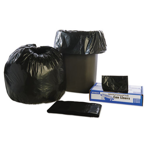 Total Recycled Content Plastic Trash Bags, 30 Gal, 1.3 Mil, 30" X 39", Black/brown, 100/carton