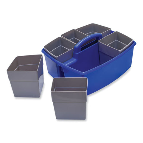 Large Caddy With Sorting Cups, Blue, 2/carton