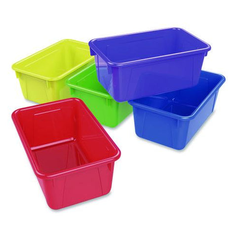 Cubby Bins, 7.8 X 12.2 X 5.1, Assorted Colors, 5/carton