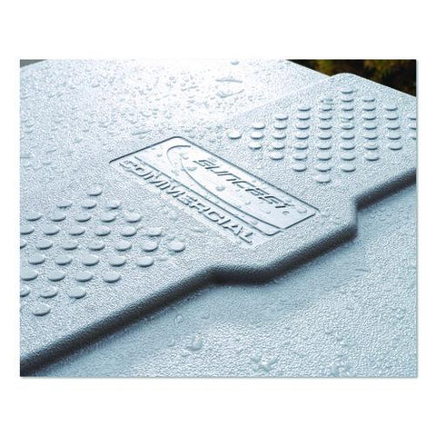 Salt Box, 28 Gal, 23.75 X 15.75 X 23.75. Dove Gray