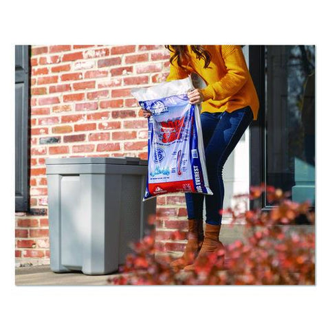 Salt Box, 28 Gal, 23.75 X 15.75 X 23.75. Dove Gray
