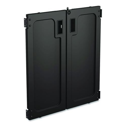 Lockable Door Accessory For Suncast Commercial Full-size Housekeeping Carts Hkc1000/hkc2000, Plastic, Black