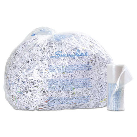 Plastic Shredder Bags, 6-8 Gal Capacity, 100/box