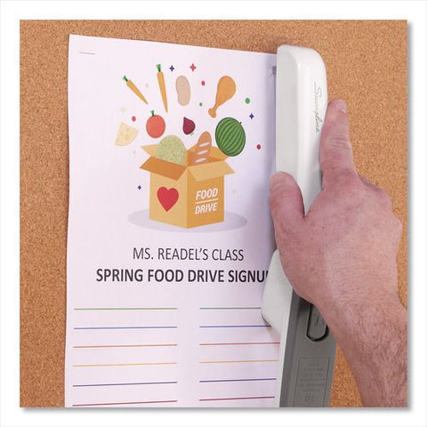 747 Business Full Strip Desk Stapler, 30 Sheet Capacity, Arctic White