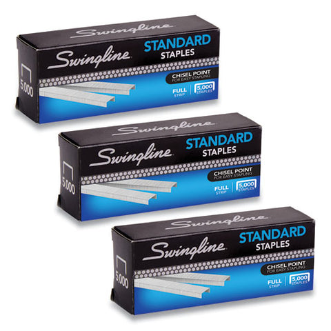 S.f. 1 Standard Staples, 0.25" Leg, 0.5" Crown, Steel, 5,000/box, 3 Boxes/pack