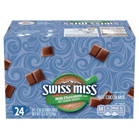 Hot Cocoa Mix, No Sugar Added, 24 Packets/box