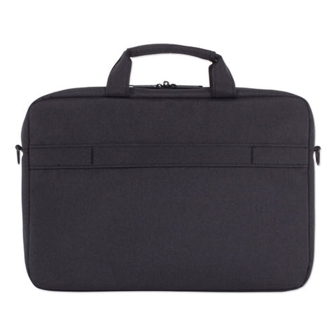 Cadence Slim Briefcase, Fits Devices Up To 15.6", Polyester, 3.5 X 3.5 X 16, Charcoal