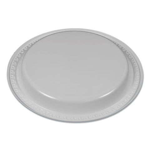 Plastic Dinnerware, Plates, 6" Dia, White, 125/pack