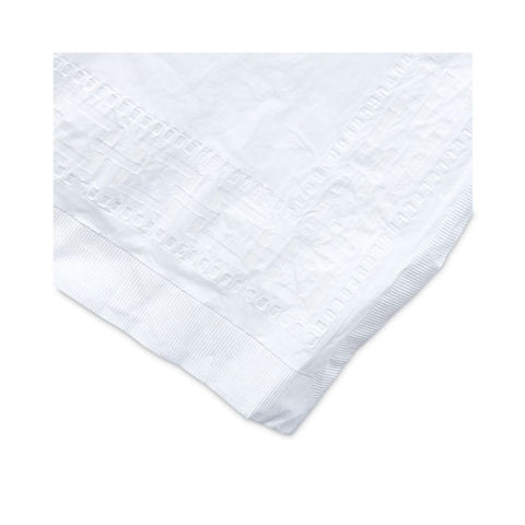 Paper Table Cover, Embossed Paper With Plastic Liner, 54" X 108", White, 20/carton