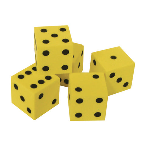 Traditional Foam Dice, Grades K-4, 20/pack