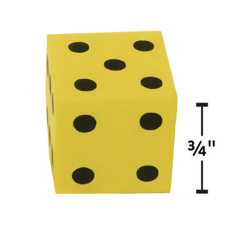 Traditional Foam Dice, Grades K-4, 20/pack