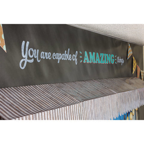 Better Than Paper Bulletin Board Roll, 4 Ft X 12 Ft, Chalkboard