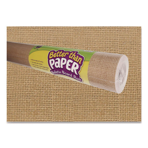 Better Than Paper Bulletin Board Roll, 4 Ft X 12 Ft, Burlap