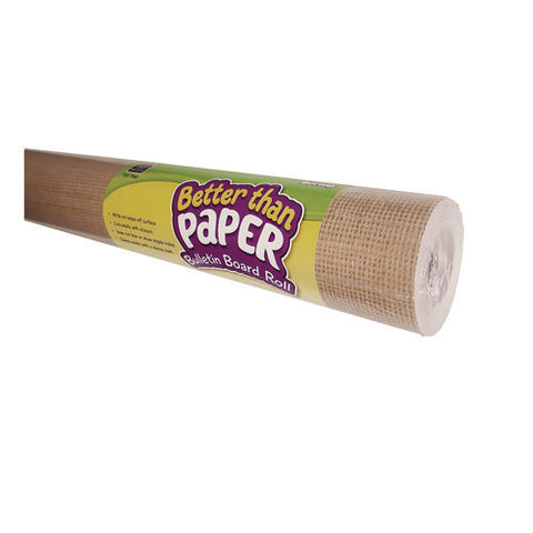 Better Than Paper Bulletin Board Roll, 4 Ft X 12 Ft, Burlap