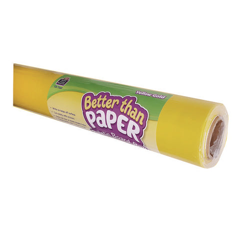 Better Than Paper Bulletin Board Roll, 4 Ft X 12 Ft, Yellow Gold