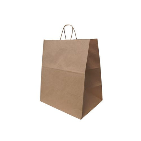 Emporium Twist Handle Bag, Natural Twisted-paper Handles, 14" X 9.84" X 15.5", Natural, 200/carton