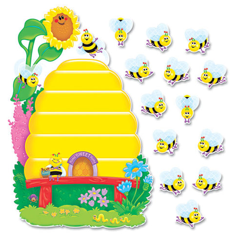 Busy Bees Job Chart Plus Bulletin Board Set, Busy Bees, 18.25" X 17.5", Assorted Colors, 37/pack