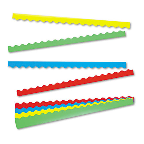 Terrific Trimmers Solid Colors Board Trim, 2.25" X 39", Assorted Colors, 48/set