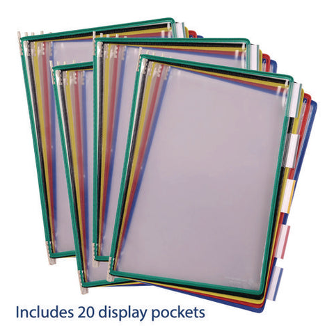 Desktop Reference Starter Set With Display Pockets, 20 Pockets