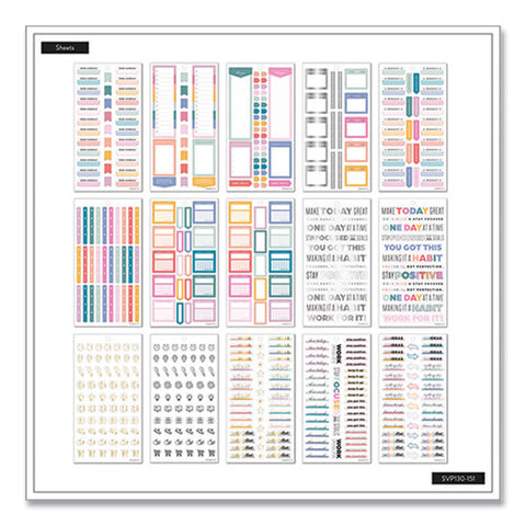 Essentials Tracker & Checklist Classic Stickers, Productivity Theme, 990/pack