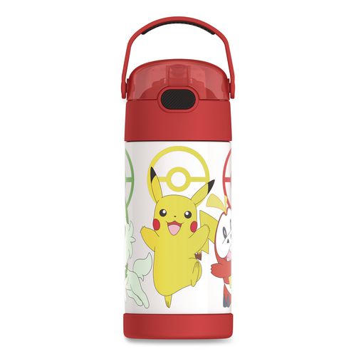 Funtainer Pokémon Stainless Steel Vacuum Insulated Water Bottle, 12 Oz, Multicolor