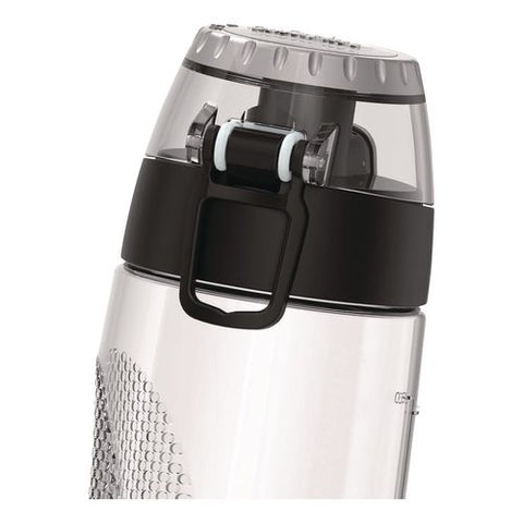 Tritan Plastic Hydration Water Bottle With Meter, 24 Oz, Clear