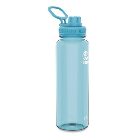 Tritan Plastic Water Bottle, 40 Oz, Breezy Blue