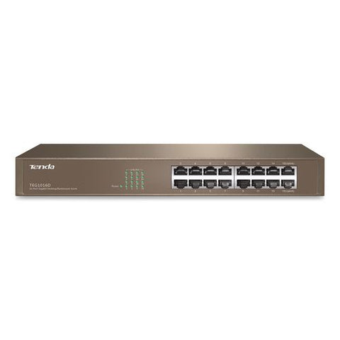 Teg1016d 10/100/1000mbps Ethernet Unmanaged Switch, 16 Ports
