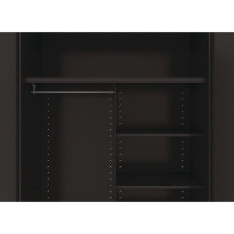 Jumbo Combination Steel Storage Cabinet, 48w X 24d X 78h, Black