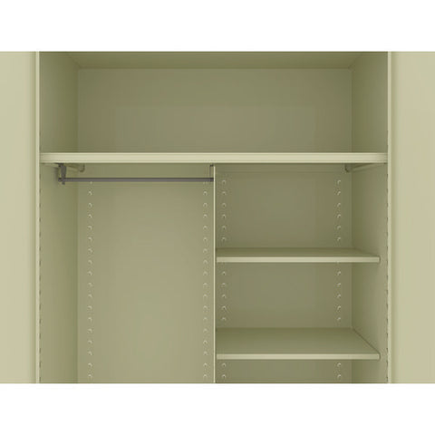 Jumbo Combination Steel Storage Cabinet, 48w X 24d X 78h, Putty