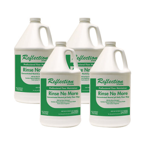 Rinse-no-more Floor Cleaner, Lemon Scent, 1 Gal, Bottle, 4/carton