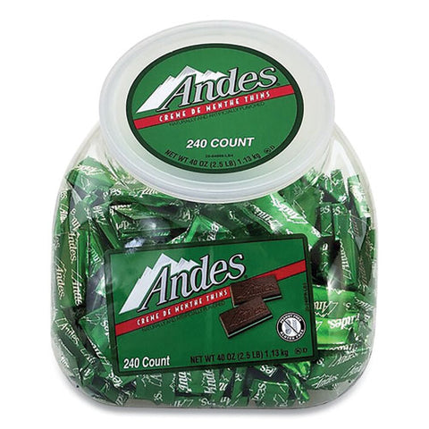 Creme De Menthe Chocolate Mint Thins, 240 Piece Tub