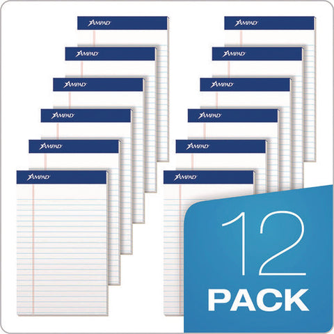 Perforated Writing Pads, Narrow Rule, 50 White 5 X 8 Sheets, Dozen