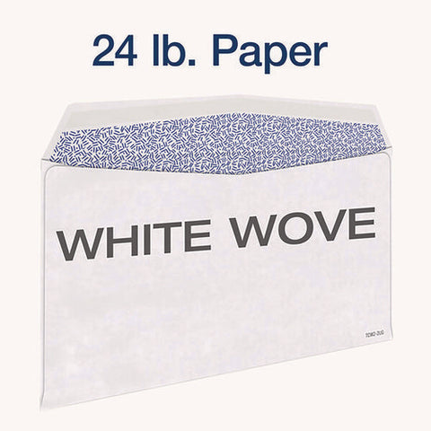 W-2 Laser Double Window Envelope, Commercial Flap, Gummed Closure, 5.63 X 9, White, 24/pack