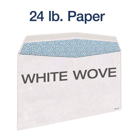 W-2 Gummed Seal Double-window Envelopes, Commercial Flap, Gummed Closure, 5.63 X 9, White, 24/pack