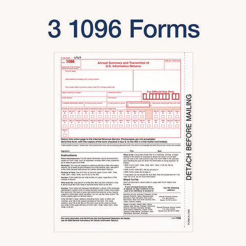 4-part 1099-misc Tax Form Kit With Security Envelopes And Tax Forms Helper, 2024, 8 X 5, 2 Forms/sheet, 10 Forms Total