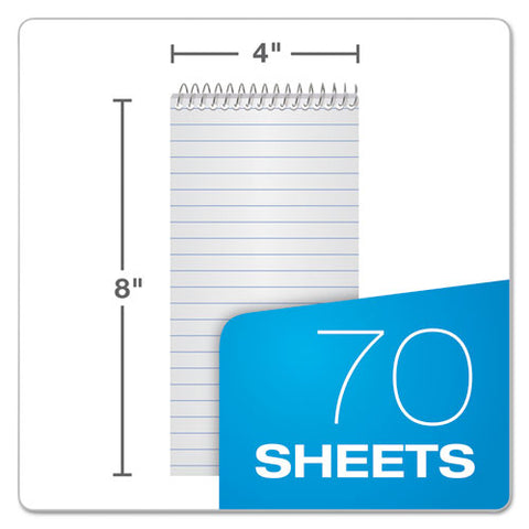 Earthwise By Ampad Recycled Reporter's Notepad, Gregg Rule, White Cover, 70 White 4 X 8 Sheets