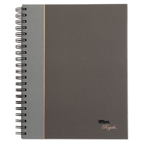 Royale Wirebound Business Notebooks, 1-subject, Medium/college Rule, Black/gray Cover, (96) 8.25 X 5.88 Sheets