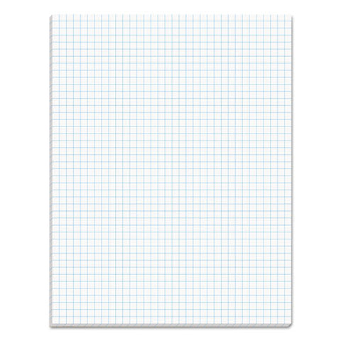 Quadrille Pads, Quadrille Rule (4 Sq/in), 50 White 8.5 X 11 Sheets