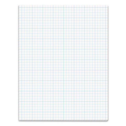 Cross Section Pads, Cross-section Quadrille Rule (4 Sq/in, 1 Sq/in), 50 White 8.5 X 11 Sheets