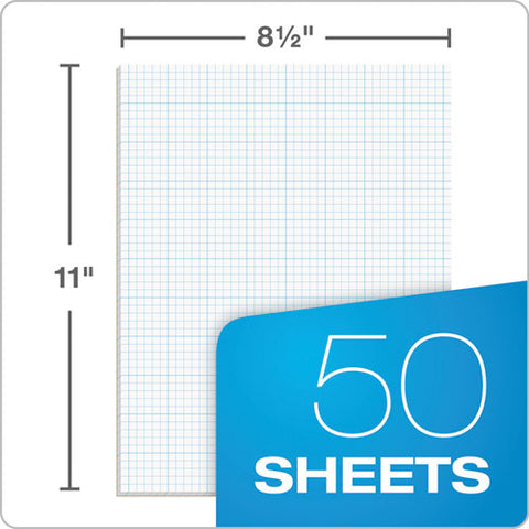 Cross Section Pads, Cross-section Quadrille Rule (10 Sq/in, 1 Sq/in), 50 White 8.5 X 11 Sheets