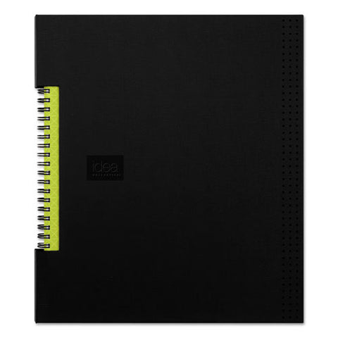 Idea Collective Professional Wirebound Hardcover Notebook, 1-subject, Medium/college Rule, Black Cover, (80) 11 X 8.5 Sheets