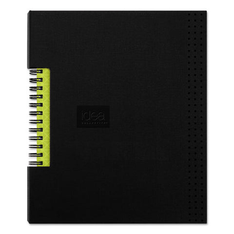 Idea Collective Professional Wirebound Hardcover Notebook, 1-subject, Medium/college Rule, Black Cover, (80) 8 X 5.5 Sheets