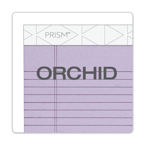 Prism + Colored Writing Pads, Narrow Rule, 50 Pastel Orchid 5 X 8 Sheets, 12/pack