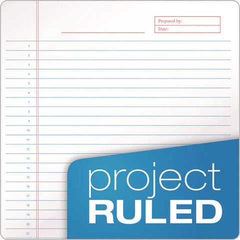 Docket Gold Planner Pad, Project-management Format, Medium/college Rule, Black Cover, 70 White 8.5 X 11.75 Sheets