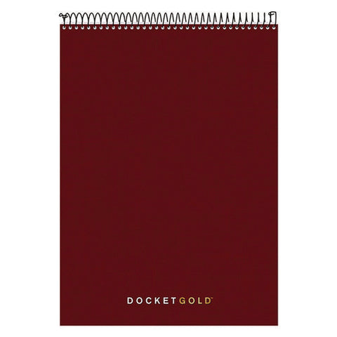 Docket Gold Planner Pad, Project-management Format, Medium/college Rule, Black Cover, 70 White 8.5 X 11.75 Sheets