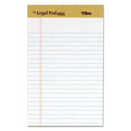 "the Legal Pad" Plus Ruled Perforated Pads With 40 Pt. Back, Narrow Rule, 50 White 5 X 8 Sheets, Dozen