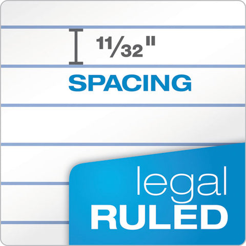 "the Legal Pad" Plus Ruled Perforated Pads With 40 Pt. Back, Wide/legal Rule, 50 White 8.5 X 11.75 Sheets, Dozen