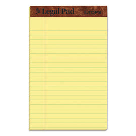 "the Legal Pad" Ruled Perforated Pads, Narrow Rule, 50 Canary-yellow 5 X 8 Sheets, Dozen